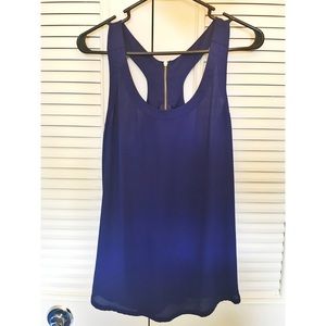 Like New! Dark Blue Sleeveless Blouse
